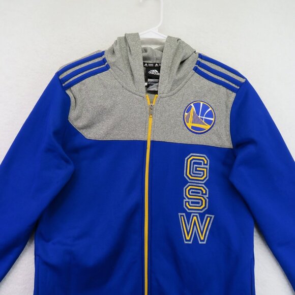 Golden State Warriors‎ Jacket Youth Large NBA Basketball ClimaWarm Adidas - Picture 2 of 12